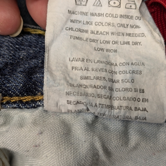 Wrangler Boys Denim Jeans Loose Fit Sz 10 Reg Baggy B-3 - Picture 10 of 13